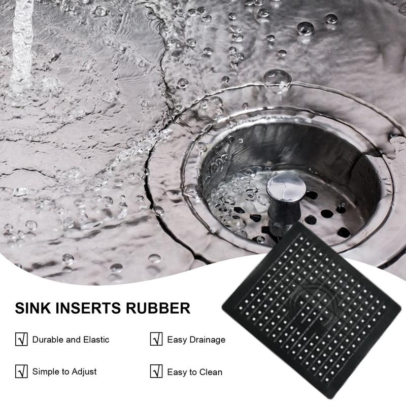 Kitchen Sink Protector Rubber Sink Mat Square Coasters Sink Protector Drain Pad Sink Mats And Protectors For Kitchen Vegetables