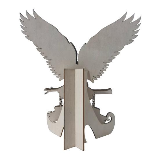 Eagle Wooden Forest Animals Decor Rustic Mountain Wall Rustic Art Decor Multi-Layer Design Home Office Decoration