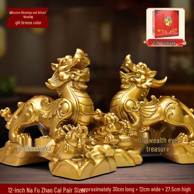 Prosperous Wealth Pixiu Ornaments: Fortune-Building Gifts for Shop Openings & Housewarmings