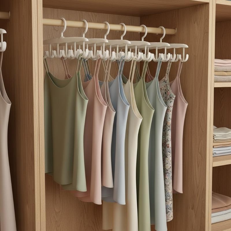 12-Hook Rotating Hanger – Space-Saving Closet Organizer For Ties, Belts, Underwear, Skirts | Portable Home & Dorm Storage