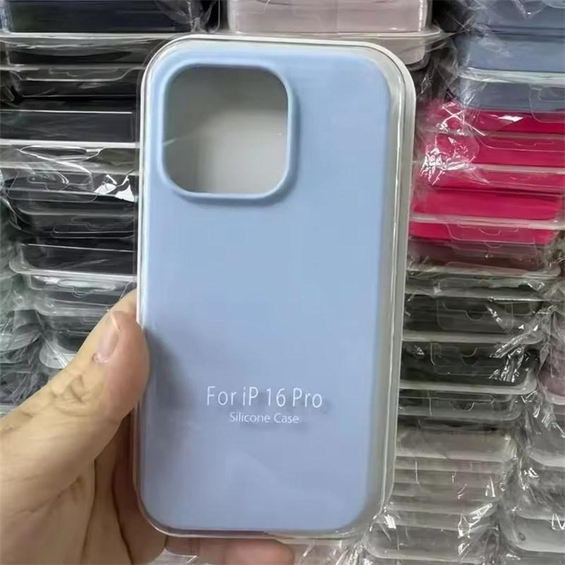 Liquid Silicone Case For Apple iPhone17 Air 15 16E 14 13 12 11 Pro Max Plus Mini XS XR 7/8 SE Phone Official Style Protective Cover