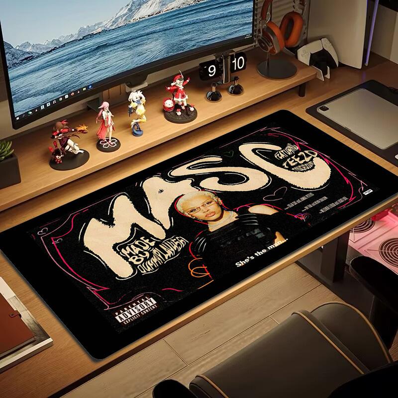 Doja Cat Color Mouse Pad Large Gaming Table Cushion Non-slip Laptop Tablet Big Mousepad XXL Mat Mini PC Playmat With Lock Edge