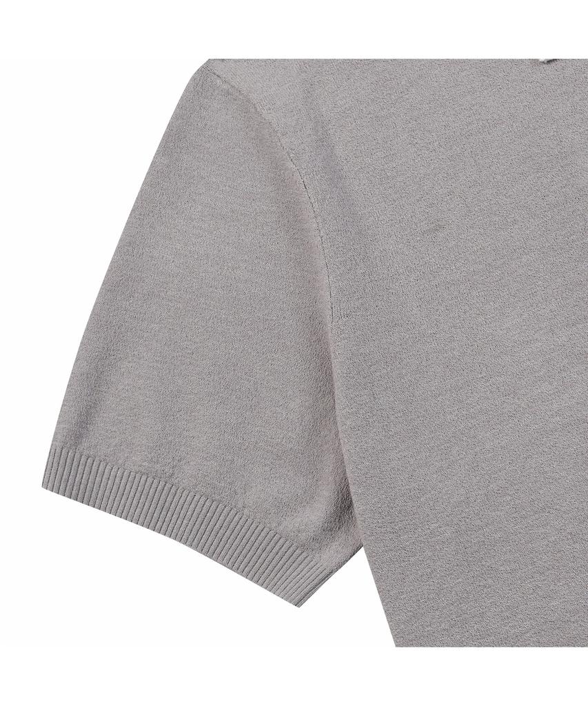BRENTWOOD [Washable] Color-Blocked Polo Neck Sweater Brwam26531Gyx