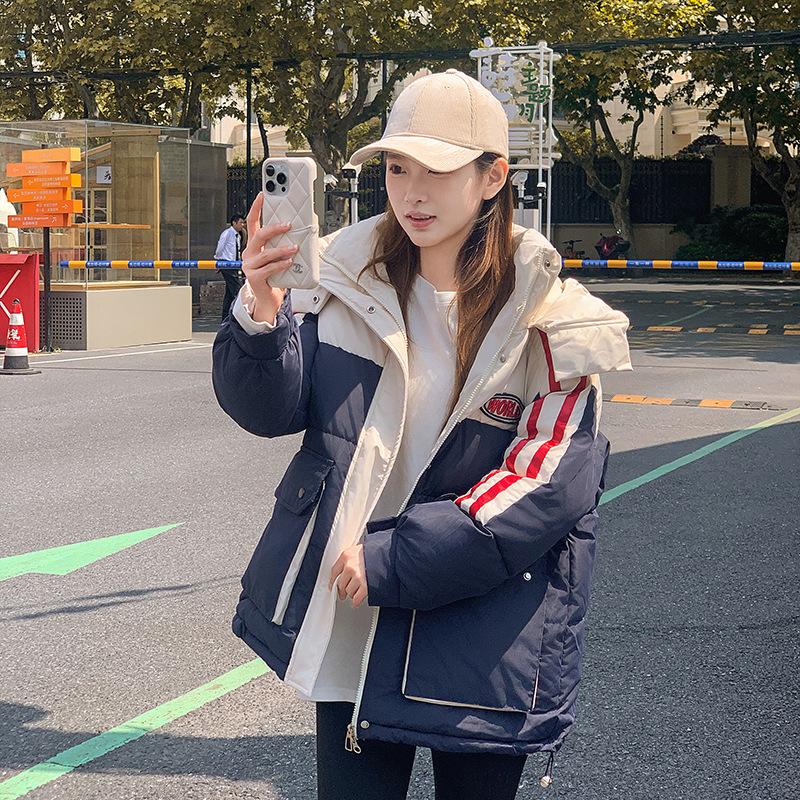 Winter new down cotton-padded clothes women's loose casual cotton-padded clothes college style students thickened cotton-padded jackets tide