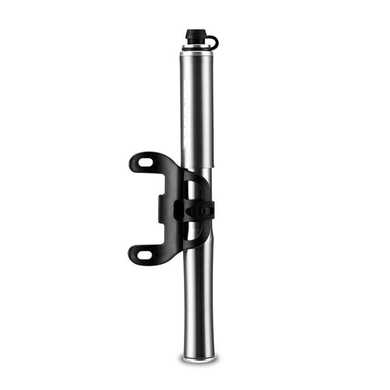 

Bicycle Pump Portable Aluminum Alloy With Flexible Hose For Cycling Enthusiasts Titanium