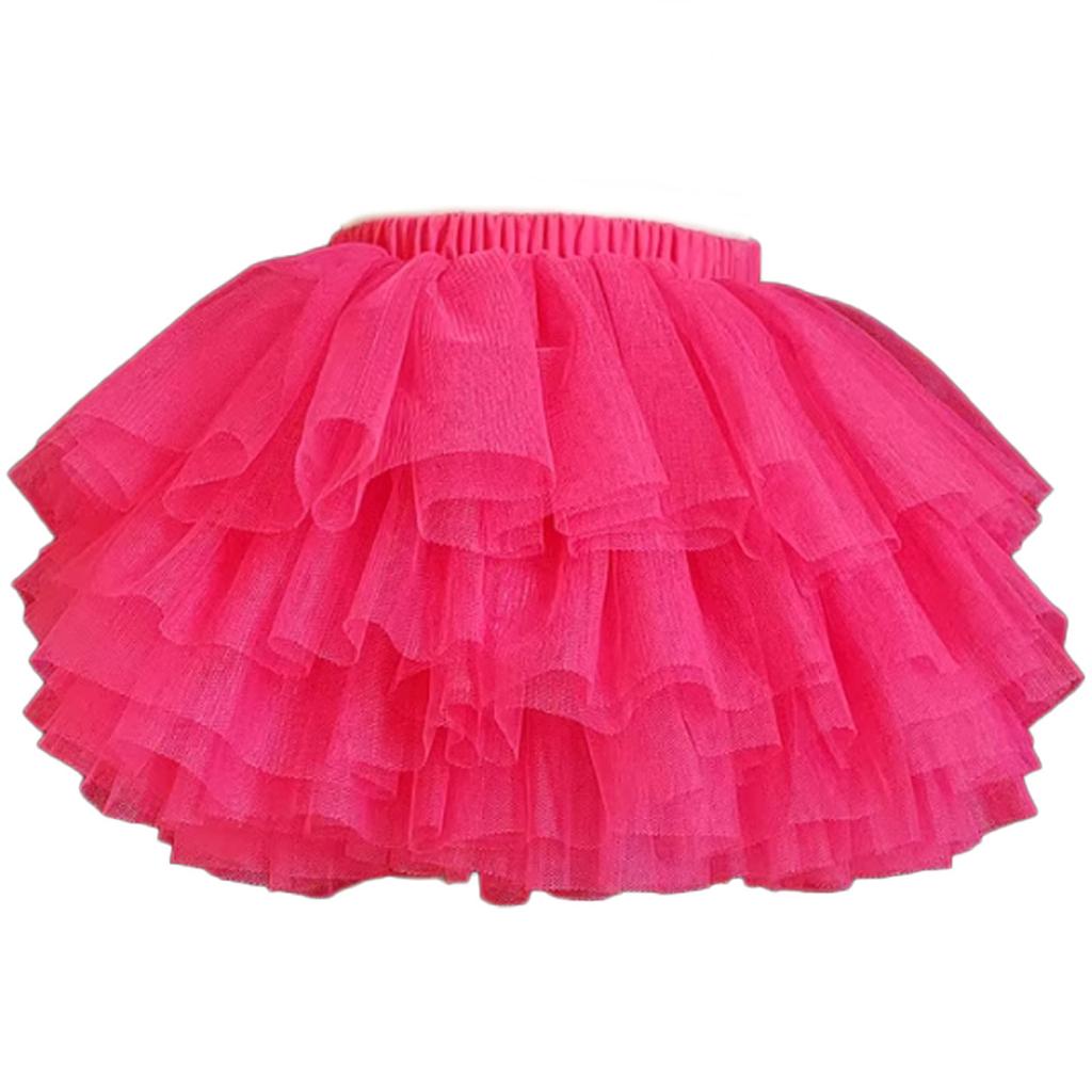 Falda Tutú de 6 Capas para Niñas para Cumpleaños Princesa Mini Fiesta Tul