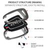 Interior Mouldings Zinc Alloy + Silicone Car Key Case Cover For Hyundai Santa Fe Sport Ix45 Equus Centennial Genesis G80 Grandeu