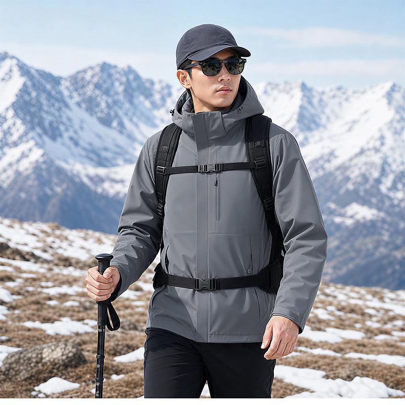 Men's & Women's 3-in-1 Detachable Outdoor Waterproof Jacket