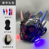 Maschera Cosplay Mech Soldato Cyberpunk Con Luce LED Schermo Sottotitoli Rolling Maschera Tecnologia Controllo App Set di Oggetti di Scena per Feste