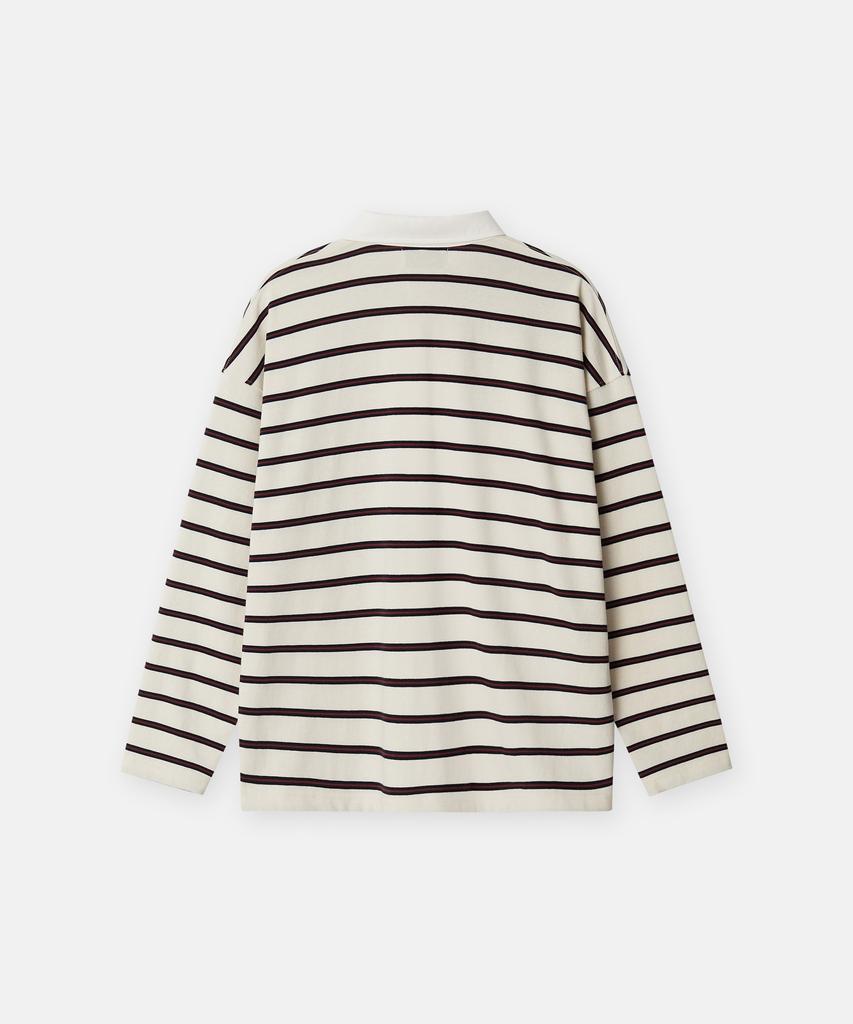 TOULN BRICK Tb-Stripe Rugby T-Shirt Iv (E6W10G3201)