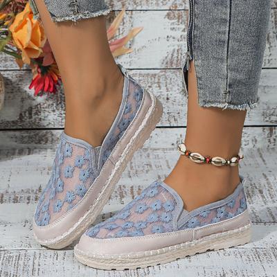 Fashion Women Flat Sneakers Mesh Breathable Round Toe Loafers Spring and Autumn Fashion Shallow Casual Sneakers Hot Shoes for Women