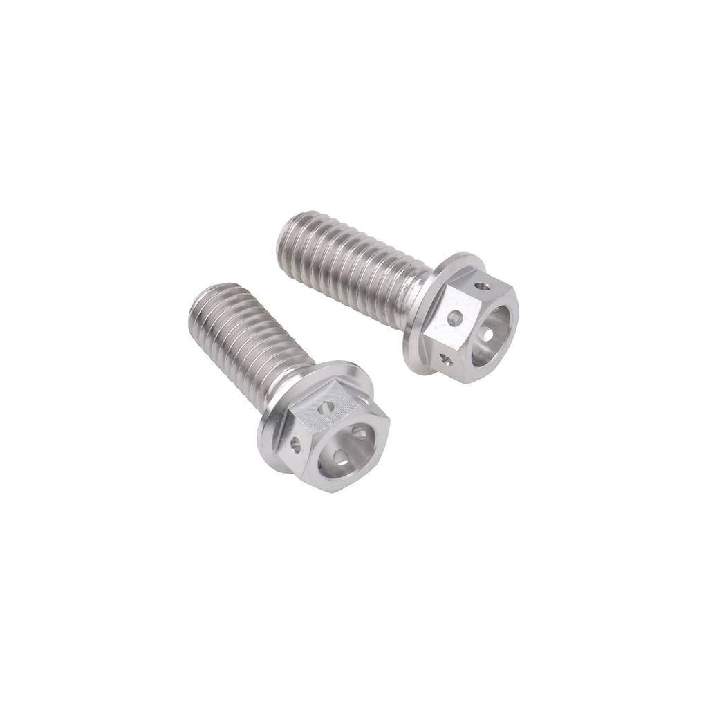 ZETA RACING Titanium Caliper Mount Bolts for Brembo Street Rear, M8 x 20mm (2 pieces), Universal, DIRTFREAK D6957 (formerly ZT33-1082)