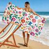Colorful Floral Pattern Design Beach towel quick-drying for travel outdoor sports jogging beach and swimming