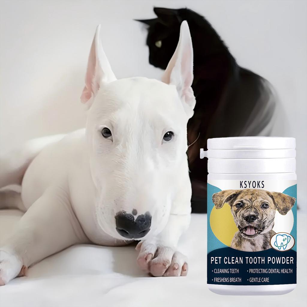Remove dirt and plaque from the surface of pet teeth