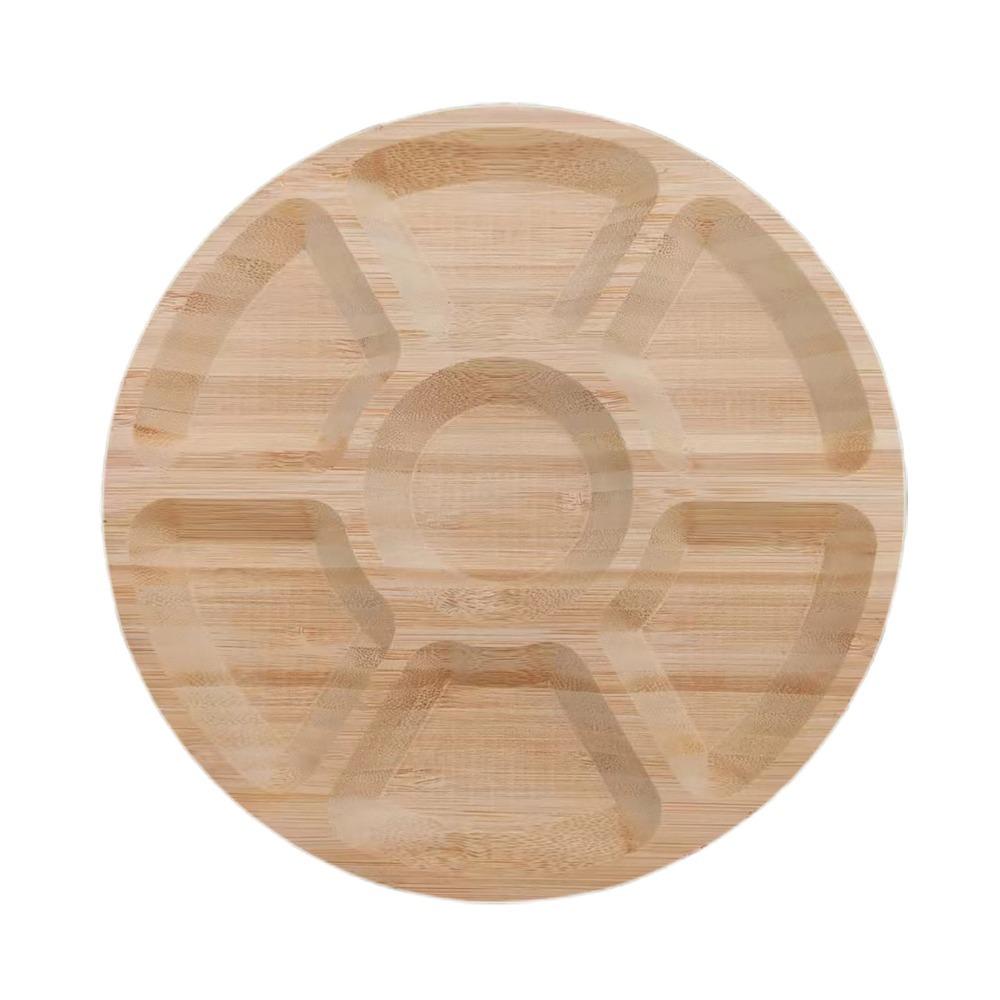 Thickened Tea Tray Bamboos Tea Platter Light‑weight Fruit Dish Table Top Decoration