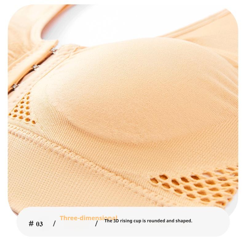Damen-Sport-BH mit Schnalle vorne, bügellos, Push-Up-Unterwäsche, für Damen, zum Laufen, stoßfest, schöne Rückseite, Übergröße M-5XL