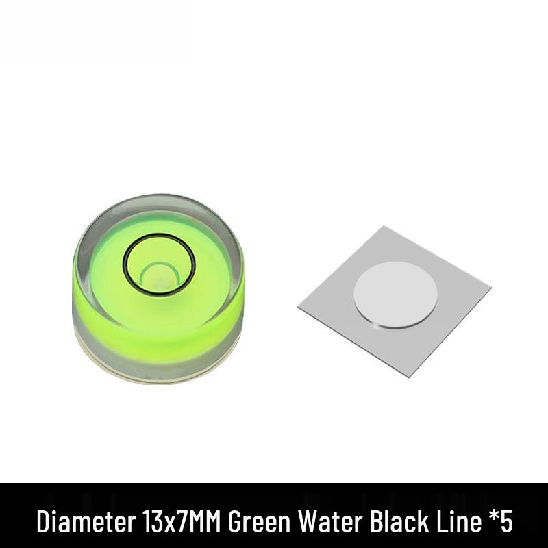 Mini Acrylic Round Spirit Bubble Level – Universal Balance Ruler for Single Line