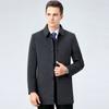 New autumn and winter double-sided woolen cashmere coat men's mid-length lapel woolen parka windbreaker jacket
