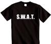SWAT T-Shirt | Unisex Security FBI Fancy Dress Top | Combat Swat Police Tshirt
