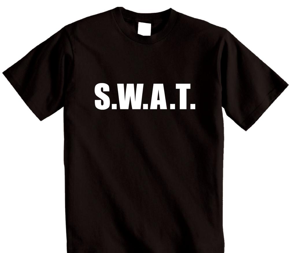 

SWAT T-Shirt | Unisex Security FBI Fancy Dress Top | Combat Swat Police tshirt 2XL