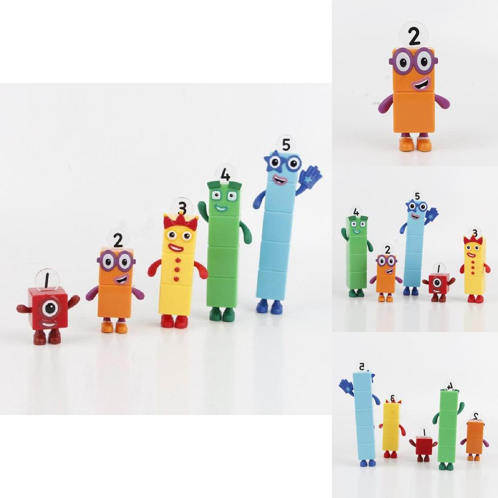 Numberblocks Bunte Bausteine Niedliche Verwandlungsfiguren für Kinder Spielzeit