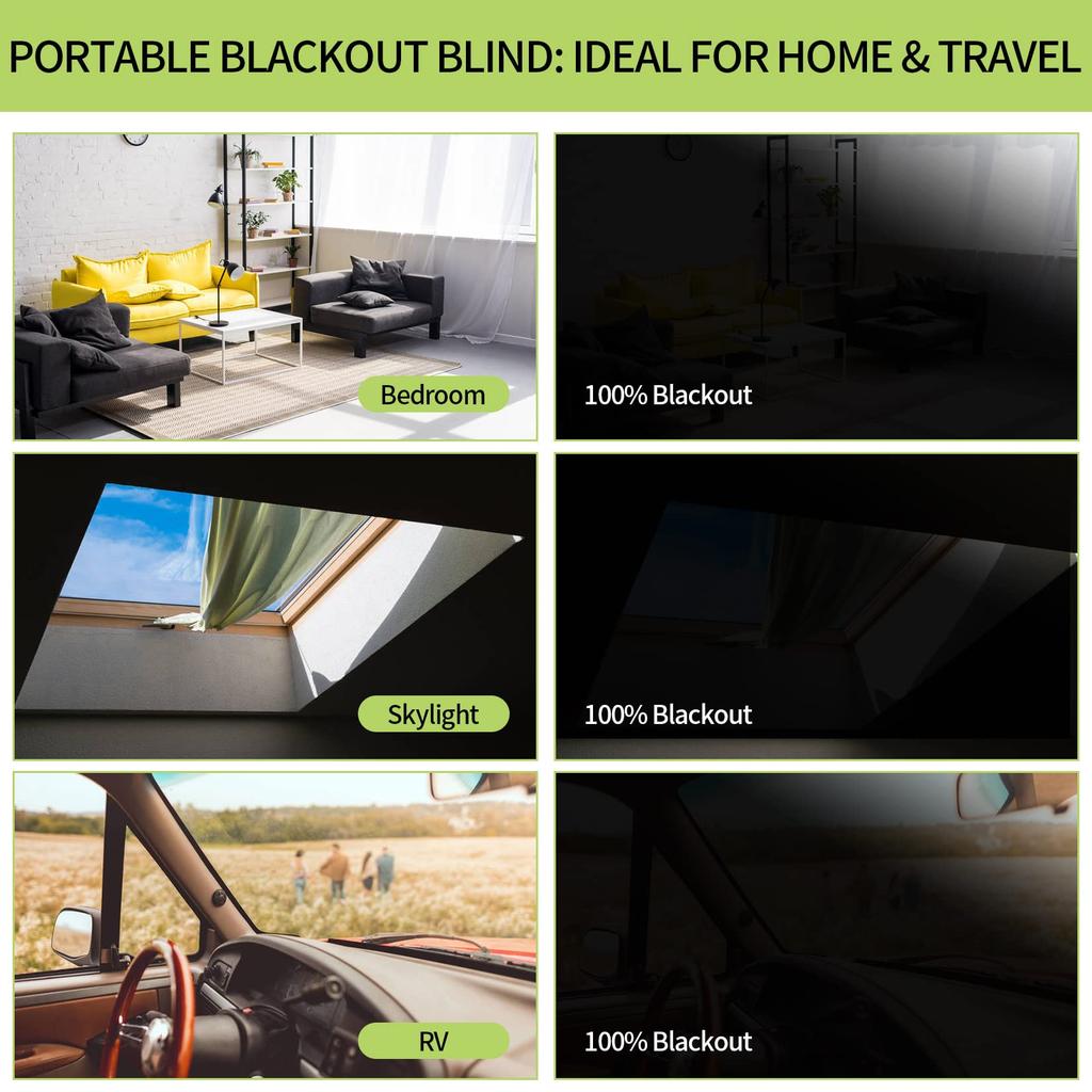 150x300cm blackout curtain blinds - without diamonds, self-adhesive