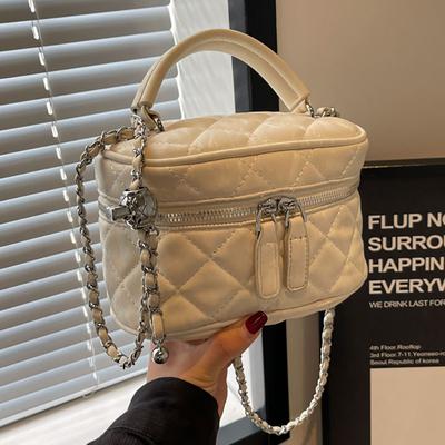 Small Bag Women's New Fashion Casual Diamond Chain Messenger Bag Hand Bag