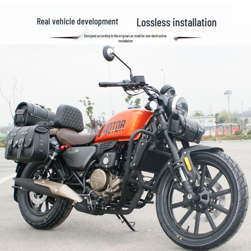 Qianjiang Flash 250 Front Bumper Guard, Anti-Fall Bar, Flash 150 Rear Backrest & Quick-Release Side Bags