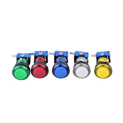 1Pc Round Lit Illuminated Arcade Video Game Push Button Switch Led Light Lamp
