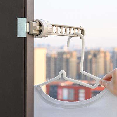 1/3pcs Wall Mounted Space-Saving Drying Rack with 8 Holes for Indoor and Outdoor Use
