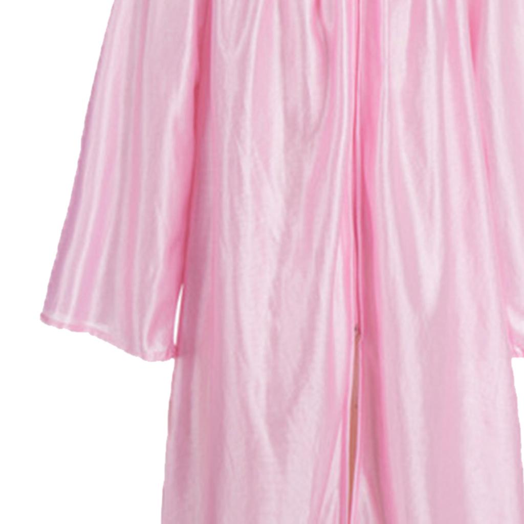 3 Pcs/Set Children Kindergarten Graduation Uniform with Tassel Hat And Shawl V Neck Calf Length Long Sleeve Zipper Closure Elementary Graduation Robe