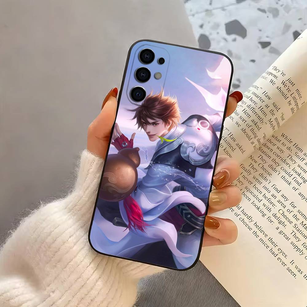 H-Honor of K-Kings Li Bai-es Phone Case For Samsung S25,S24,S21,S22,S23,S30,Ultra,S20,Plus,Fe,Lite,Note,10,Black Cover