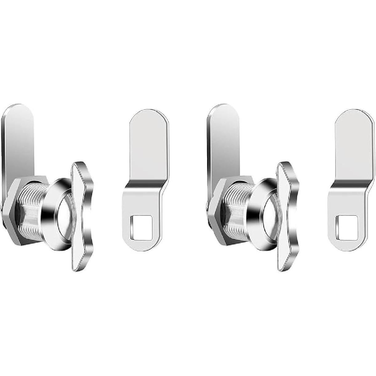 

5/8 Inch Thumb Operated Offset Cam Lock, 2 Pack Non-Locking Thumb Turn RV Compartment Storage Latch for RV Cabinet Mailbox Drawer Storage Door 2