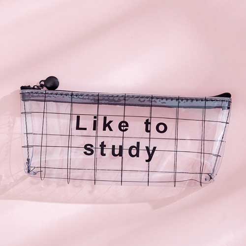 Kawaii Starry Sky Heart Pencil Case for Girls Boys Gifts School Cute Transparent Pencil Box Pencilcase Korean School Stationery