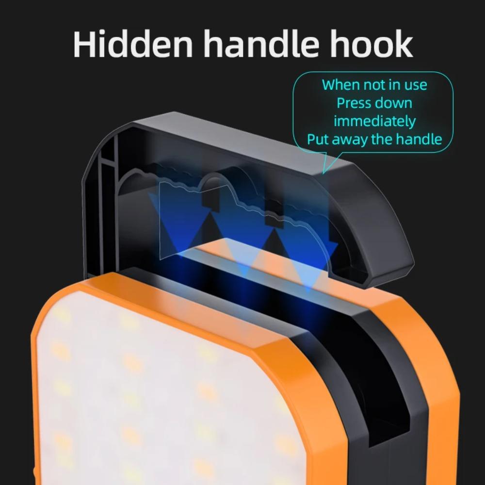 Super Bright 4000mAh USB Charging Camping Light - Waterproof Portable Tent Light with Hook and Magnetic Base 5 Modes