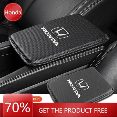Car Hot 2025 Car Armrest Box Mats Leather Center Console Covers Interior Accessories For Honda Civic Fit Jazz Accord Pilot Passp