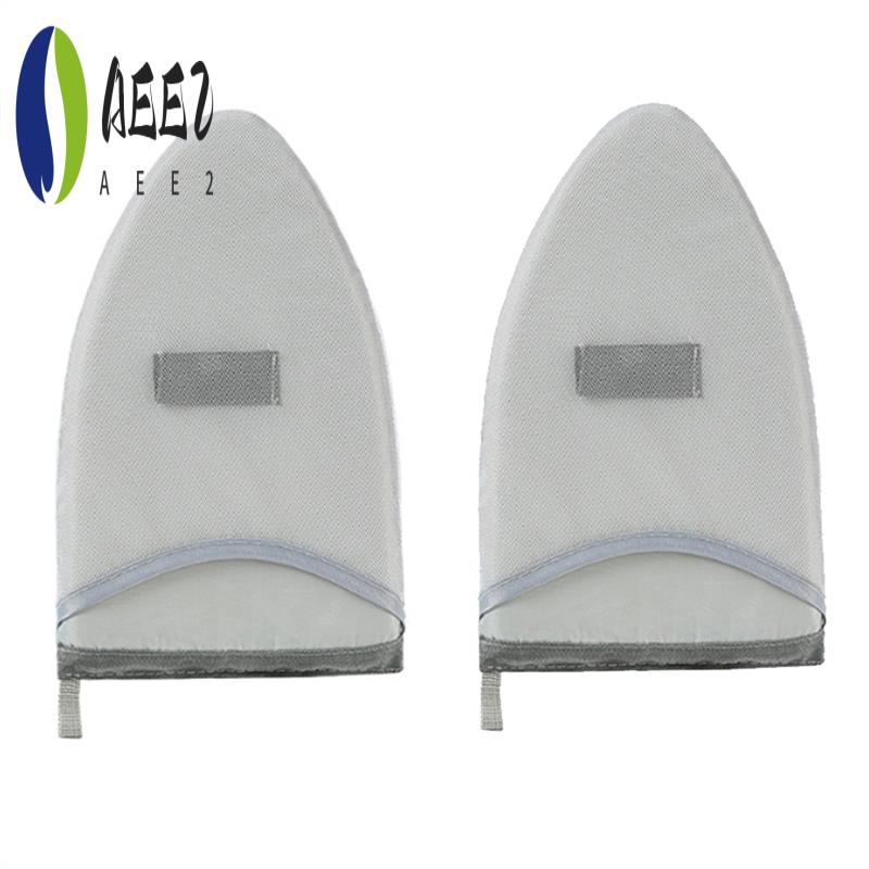 AEE2-2Pcs Handheld Ironing Board Resistant Steamer Mitt With Finger Loop Mini Ironing Board