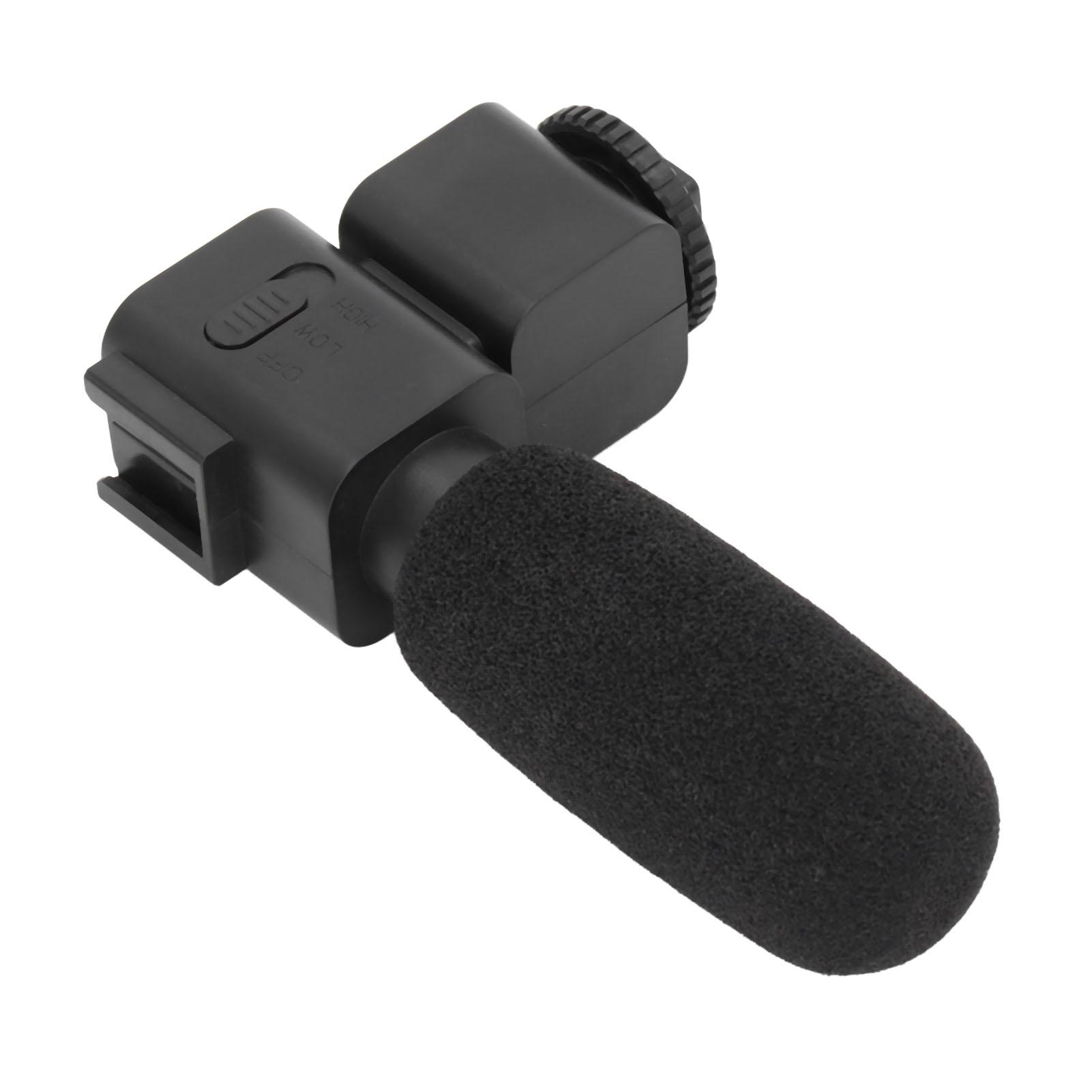 

Video Recording Microphone Wide Range Frequency Shock Absorbing Stereo Interview Microphone for Camera