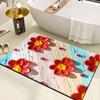 3D Quick-Dry Diatomaceous Earth Bath Mat - Soft, Absorbent, Anti-Slip Door Mat Carpet