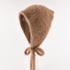 Neues einfaches französisches Kopftuch Damen Herbst und Winter Warmes Plüschstrickdreieckstuch Süßes und niedliches Schnür-Kopfband