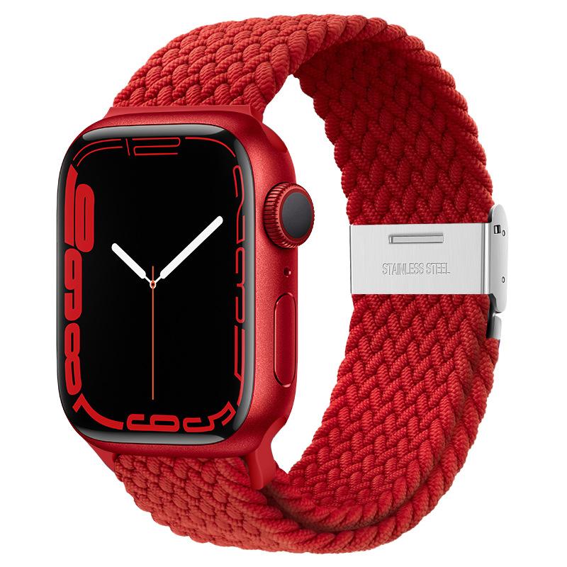 Braided Solo Loop Strap For Apple Watch Band 44mm 40mm 45mm 41mm 46mm 49mm Correa Bracelet iWatch Series Se 8 9 Ultra 2 3 10 11