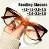 New Fashionable Presbyopia Sunglasses Unisex Large-Frame Spring-Arm High-Definition Reading Glasses Diopter +1.0 To +4.0
