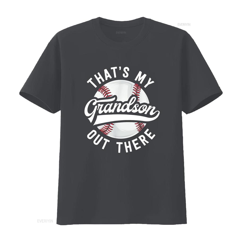 Baseball Grandpa T Shirt That S My Grandson Out There Vintage Washed Soft Stylish Fashion Graphic Unisex Breathable Comfortable