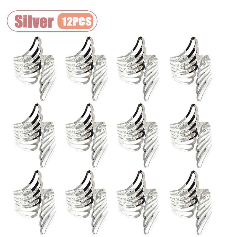 1-24PCS Minimalist Butterfly Wing Napkin Rings Luxury Hotel and Wedding Fine Dining Table Decor Napkin Holders