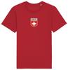 Switzerland Flag Badge T-Shirt 2024, Adults Kids Baby, Football Euro Shipping