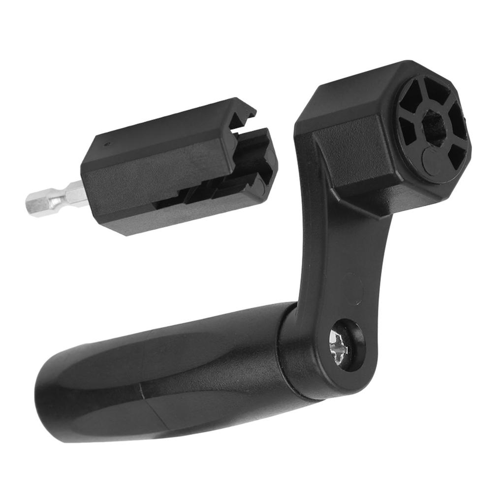 2 In 1 Guitar String Winder Black ABS Bridge Pin Peg Puller Screwdriver Drill Bit