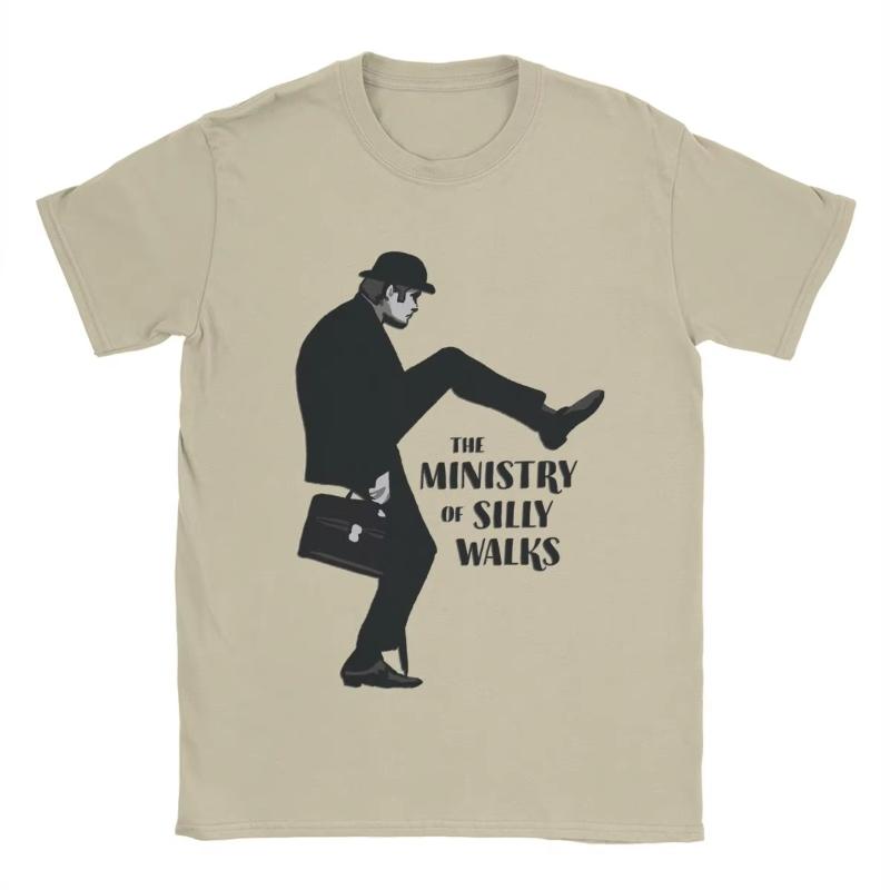 Fashion Monty Python The Ministry Of Silly Walks TShirt for Unisex Cotton T Shirts Short Sleeve Tee Shirt New Arrival Clothes