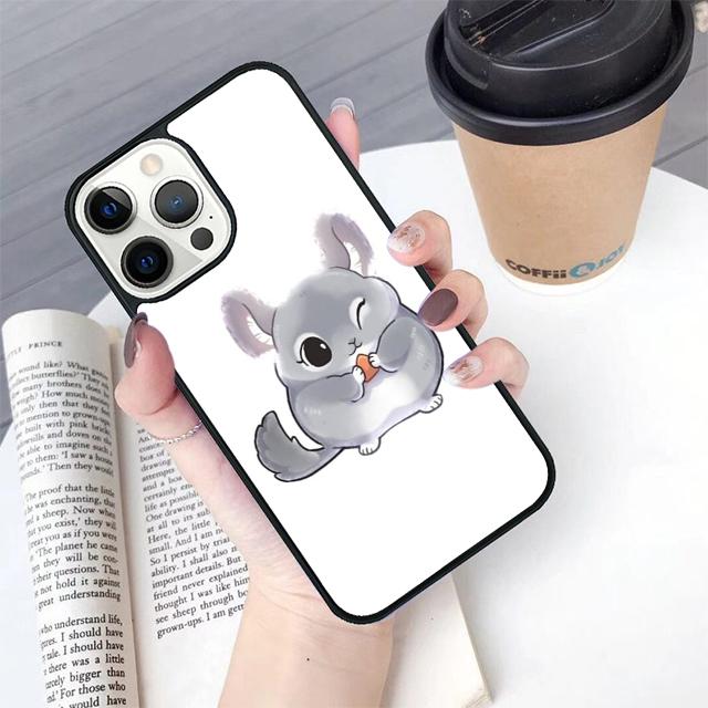 Cute Cartoon Chinchilla Phone Case Cover For iPhone 17 Air 16 15 14 Plus For Apple 16 11 12 13 Pro Max Coque