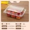 Portable Disposable Transparent Plastic Rectangular Fruit Packaging Box with Lid