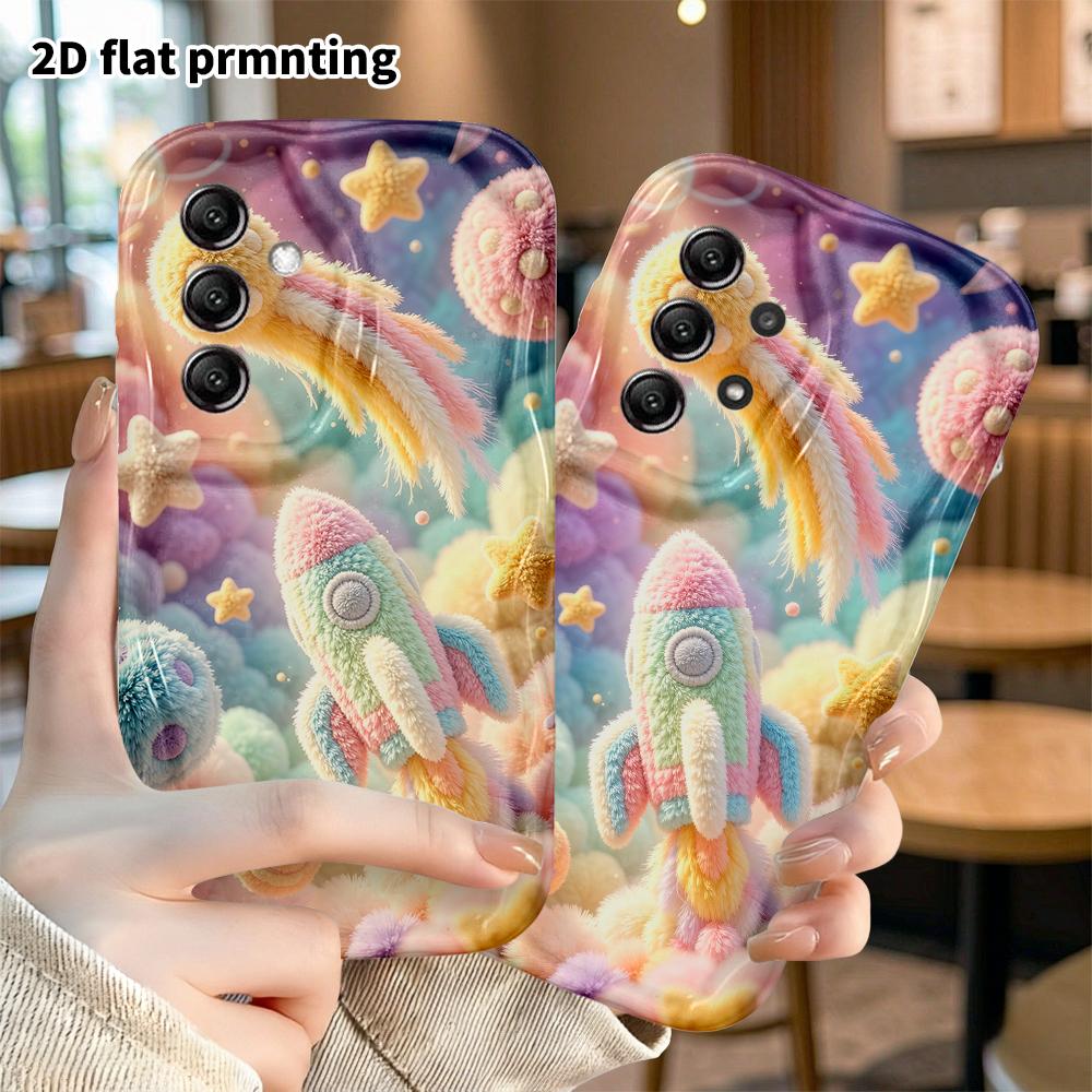Phone Case: 2D flat, suitable for Samsung Galaxy A34 A35 M05 M06 S20 S22 S21 FE Plus 5G protective case, dreamy space, perfect Christmas and Halloween